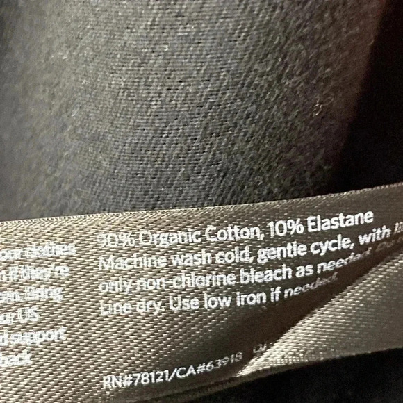 EILEEN FISHER WO SIZE LARGE OPEN FRONT CASUAL JACKET BLACK ORGANIC COTTON CLEAN - Picture 8 of 11